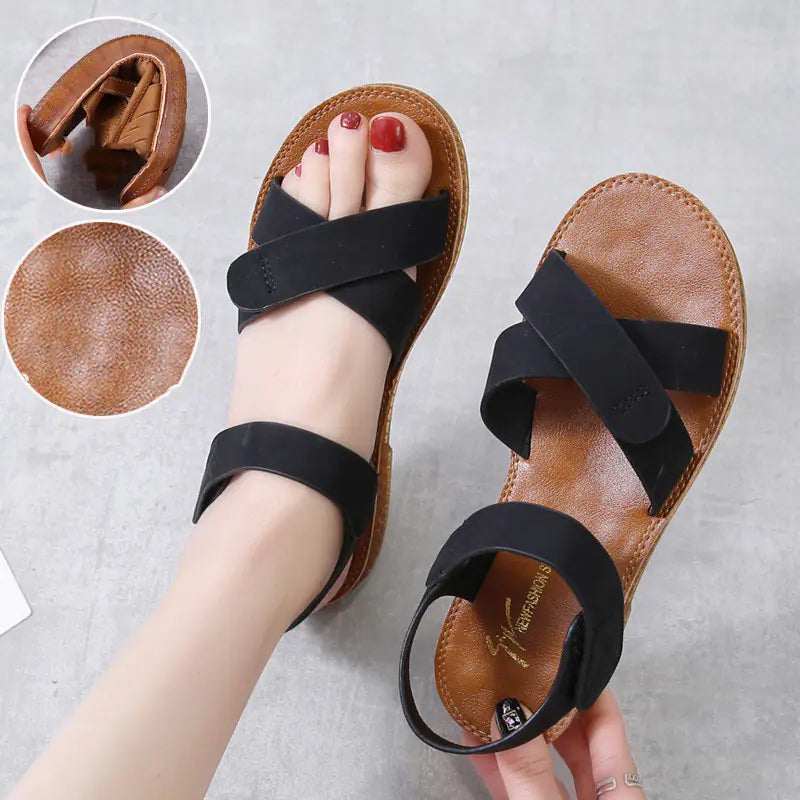 Tendon Sole Flat Sandals for Comfort and Style