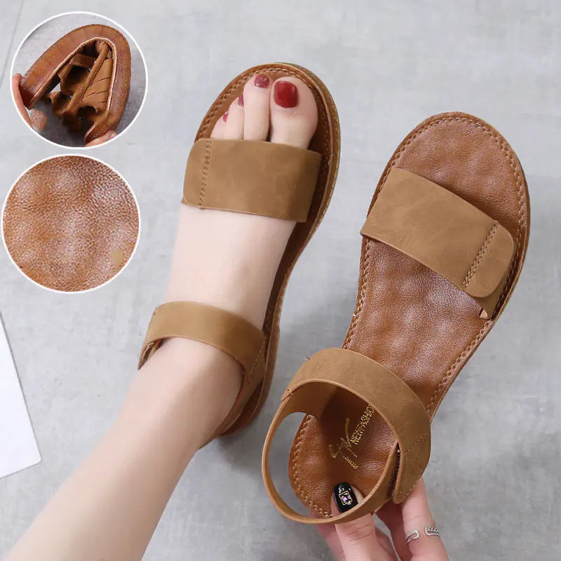 Tendon Sole Flat Sandals for Comfort and Style